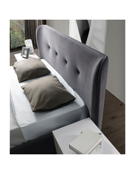 Camera da letto Blossom con letto contenitore colore stone grey - Kallea