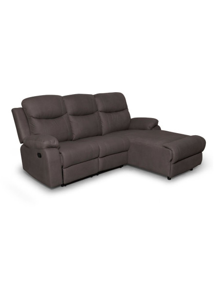 Divano con penisola destra Chicago ranger 01 con recliner 222x166x100 - Kallea