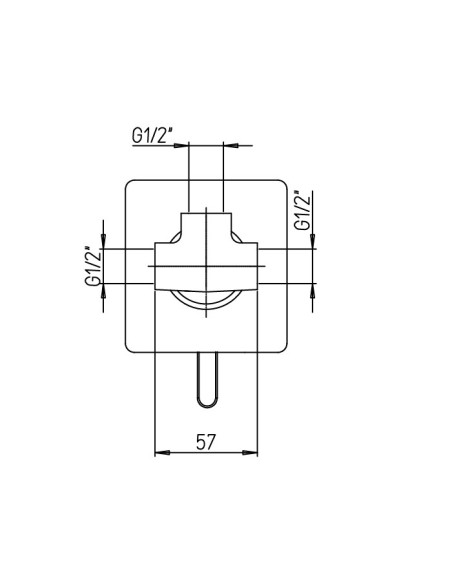 Miscelatore Jacuzzi incasso per doccia 1 via serie Sunrise 0SN00410JA01 cromato - Kallea