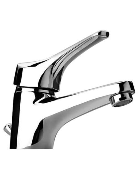 Rubinetto Miscelatore monoforo per lavabo serie Air Piralla con scarico automatico 0RI00088A21 cromato - Kallea