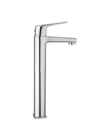 Rubinetto Miscelatore monoforo per lavabo alto serie Ice Piralla con scarico automatico 0IE00488A22 cromato - Kallea