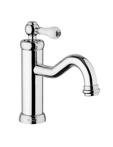 Rubinetto Miscelatore monoforo per lavabo serie Vintage Jacuzzi con piletta click clack inclusa 0VI00086JA00 cromato - Kallea