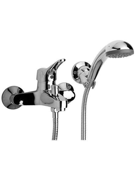 Set Rubinetti Piralla per lavabo e bidet con scarico automatico e vasca serie Air cromato - Kallea