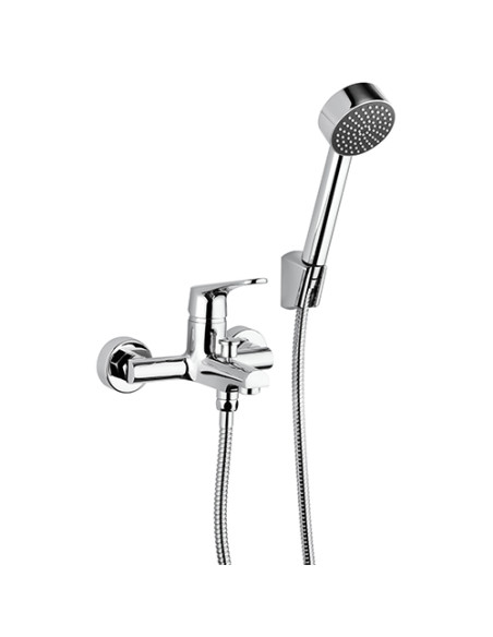 Set Rubinetti Piralla per lavabo e bidet con scarico automatico e vasca serie Global cromato - Kallea