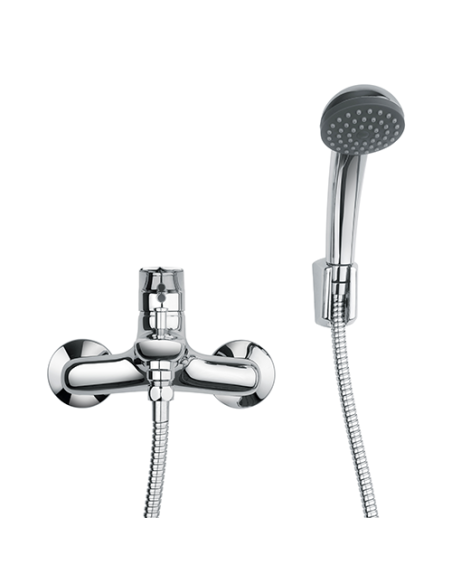 Set Rubinetti Piralla per lavabo e bidet con scarico automatico e vasca serie Lake cromato - Kallea