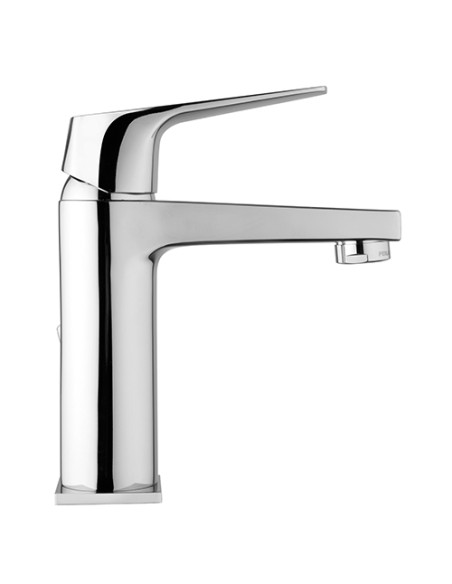 Rubinetto Miscelatore monoforo per lavabo serie Ice Piralla con scarico automatico 0IE00088A22 cromato - Kallea