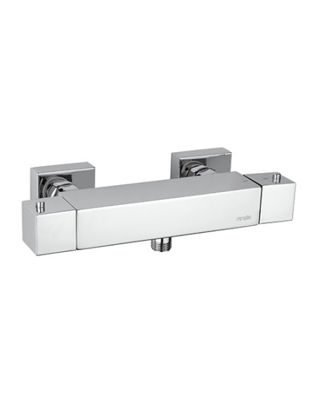 Set Rubinetti Piralla per lavabo alto e bidet con scarico automatico e doccia esterno serie Polo cromato - Kallea