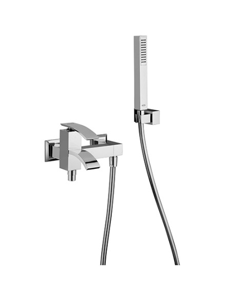 Set Rubinetti Jacuzzi per lavabo e bidet con pilette click clack incluse e vasca serie Golden cromato - Kallea