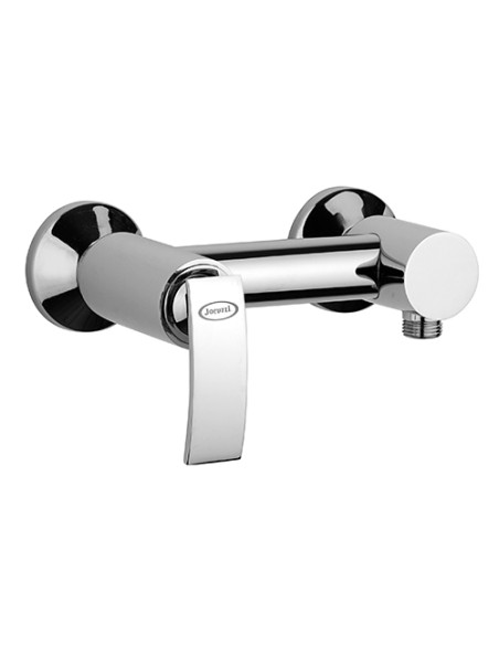 Set Rubinetti Jacuzzi per lavabo e bidet con piletta click clack inclusa e doccia esterno serie Roy cromato - Kallea