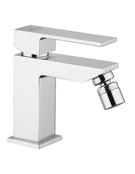 Set Rubinetti Jacuzzi per lavabo a parete e bidet con pilette click clack incluse e vasca serie Kley cromato - Kallea