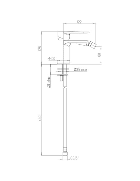 Set Rubinetti Jacuzzi per lavabo e bidet con pilette click clack incluse serie Bora cromato - Kallea