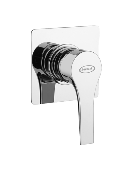 Set Rubinetti Jacuzzi per lavabo e bidet con piletta click clack inclusa e doccia incasso serie Light cromato - Kallea