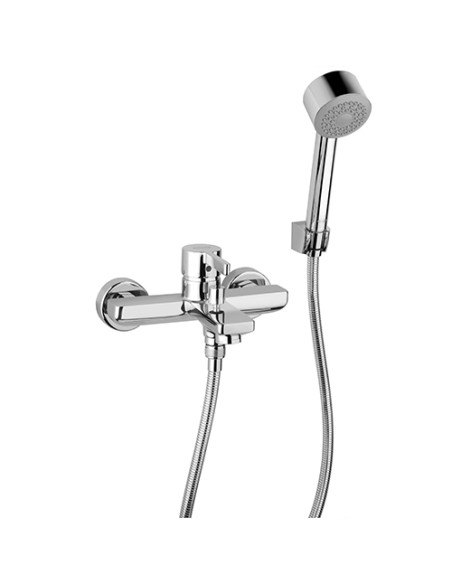 Set Rubinetti Jacuzzi per lavabo e bidet con piletta click clack inclusa e vasca serie Fire cromato - Kallea