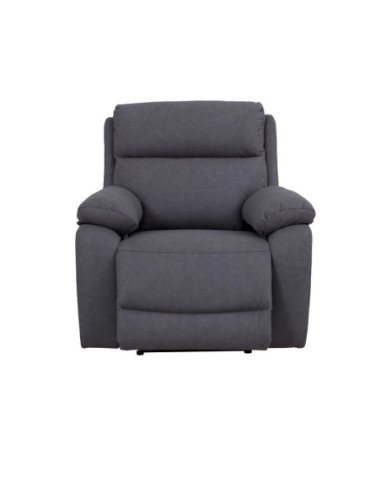 Poltrona Siviglia recliner elettrico Nabuk antracite - Kallea