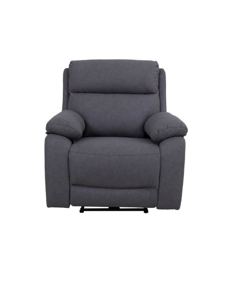 Poltrona Siviglia recliner elettrico Nabuk antracite - Kallea