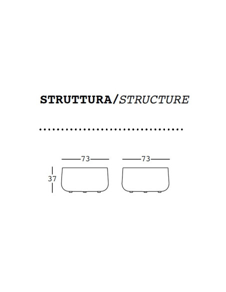 Set completo Plust con sofa poltrona e tavolino serie Bold con coperchio bianco interno esterno in polietilene - Bianco e Mar...