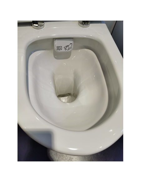 Set sanitari bagno Vitra serie Sento vaso bidet e coprisedile slim duroplast bianco lucido *Prodotto in esposizione - Kallea