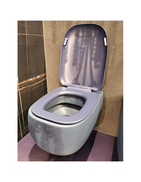 Set sanitari bagno Valdama serie Seed vaso bidet e coprisedile soft-close oceano opaco *Prodotto in esposizione - Kallea