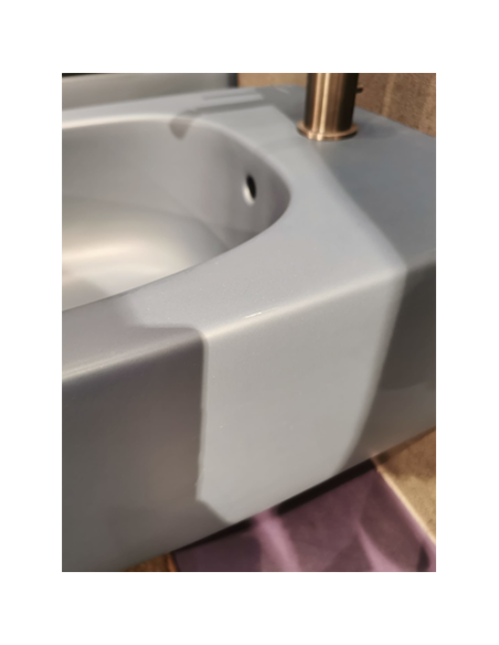 Set sanitari bagno Valdama serie Seed vaso bidet e coprisedile soft-close oceano opaco *Prodotto in esposizione - Kallea