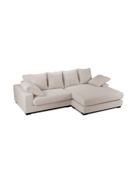 Divano Calgary beige penisola reversibile - Kallea