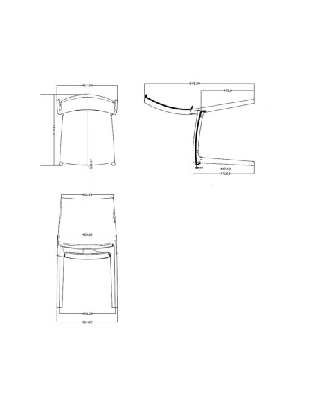 Sedia Curtis polipropilene tortora design ergonomico - Kallea