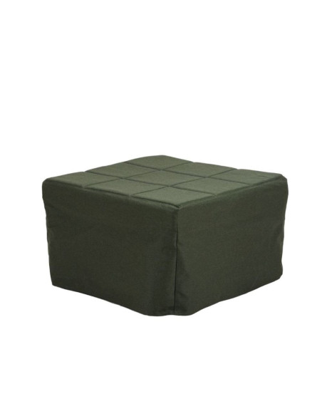 Pouf letto singolo pieghevole Vega tessuto colore verde scuro - Kallea