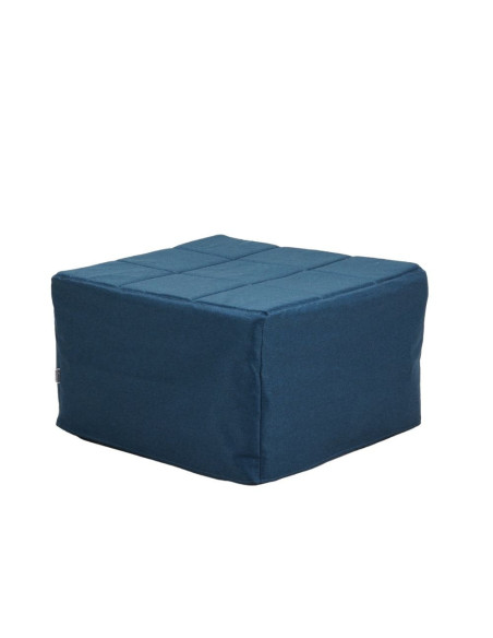 Pouf letto singolo pieghevole Vega tessuto colore blu - Kallea