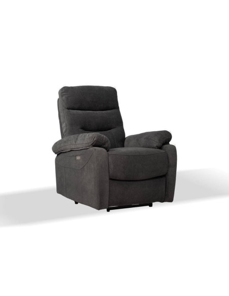 Poltrona Brienz recliner elettrico grigio scuro - Kallea