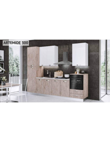 Cucina Artemide lusso 300 cm con elettrodomestici - Kallea