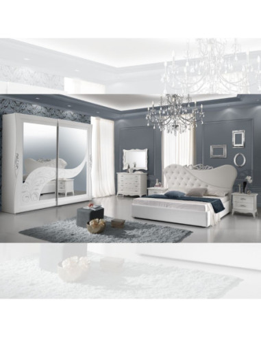 Camera da letto completa Briel bianca - Kallea