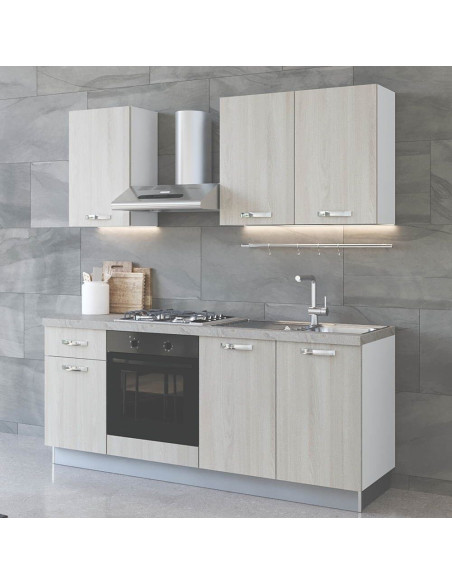 Cucina Aura 195 cm con elettrodomestici - Kallea