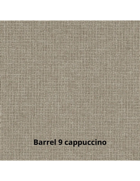 Divano Kendall angolare con penisola reversibile letto estraibile cappuccino Barrel 09 - Kallea