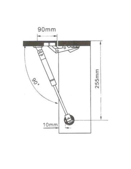 Braccetto a gas 80N - Kallea