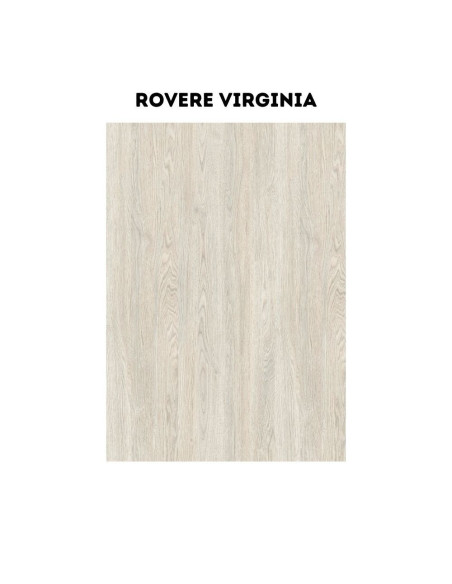 Cucina Iris 360 cm rovere virginia tortora con elettrodomestici reversibile - Kallea