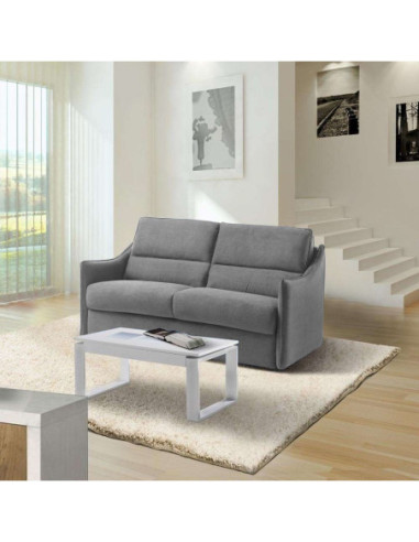 Divano letto Modello165 3 posti in tessuto Salvador 14 grigio - Kallea