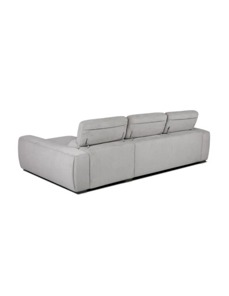 Divano Duke grigio penisola reversibile e funzione letto - Kallea