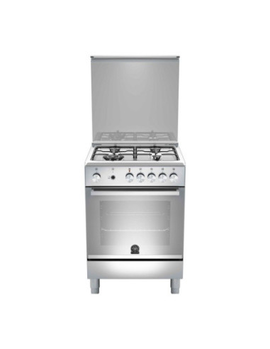 Cucina Bertazzoni TU64C21DX 60x60 con 4 bruciatori tripla corona e forno a gas grill elettrico inox - Kallea