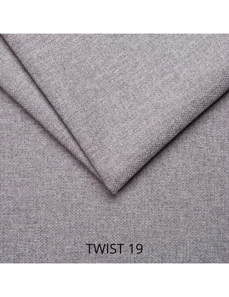 Divano letto Calion contenitore colore Twist 19 grigio con piedini neri - Kallea