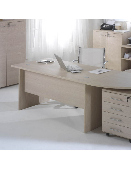 Scrivania per ufficio Larix 180x80 cm larice beige - Kallea