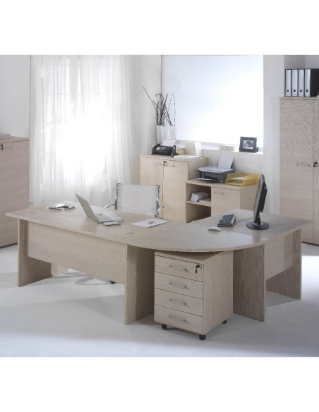 Scrivania per ufficio Larix 180x80 cm larice beige - Kallea