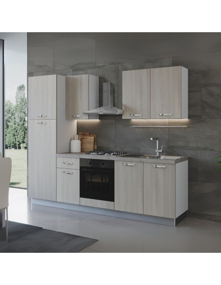 Cucina Aura 255 cm con elettrodomestici - Kallea