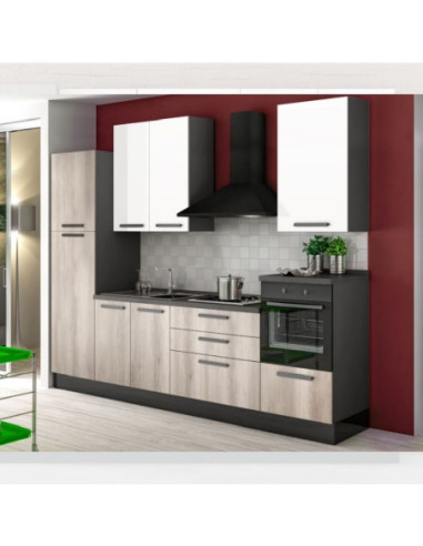 Cucina Petrol 300x216 H antracite bianco gordon - Kallea