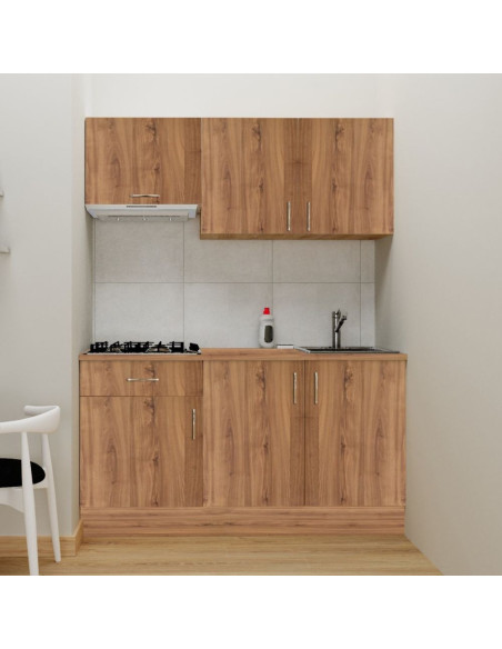 Cucina monoblocco Isernia 160 rovere con elettrodomestici - Kallea