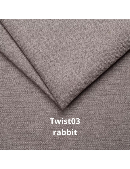 Divano Como II con penisola contenitore grigio rabbit Twist03 - Kallea