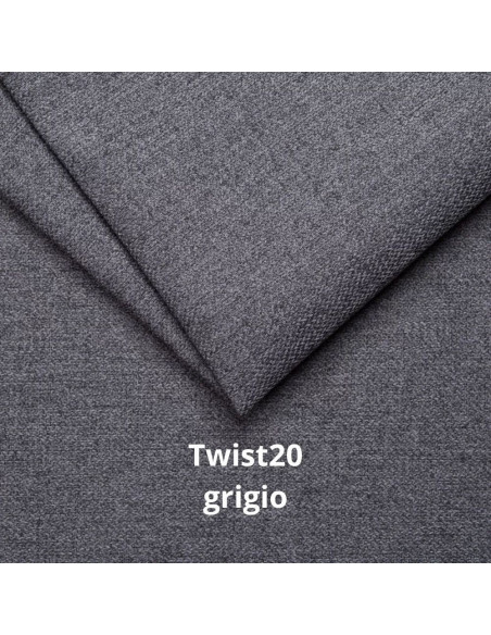 Divano Como II con penisola contenitore grigio Twist20 - Kallea