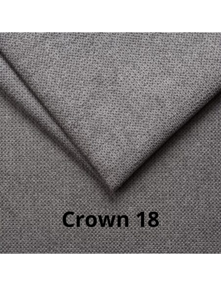 Divano angolare reversibile Fermina Wedge con doppio letto e doppio contenitore in Crown 18 grigio - Kallea