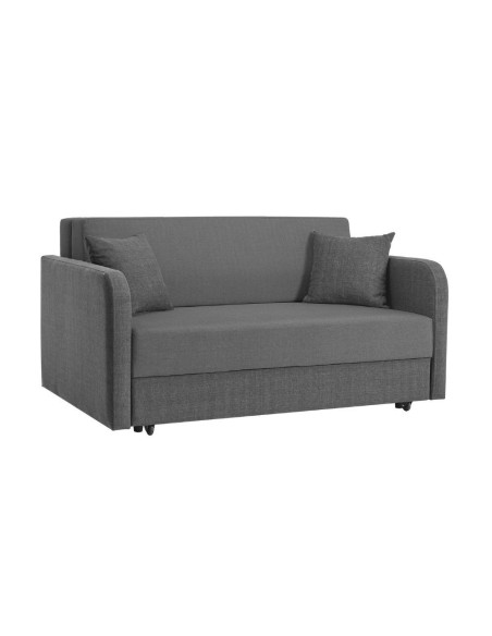 Divano letto Devin in Twist 20 grigio 161x107x88 H cm. - Kallea