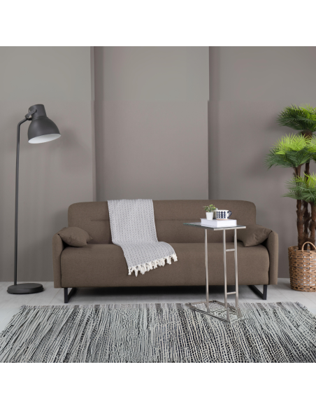 Divano letto Odin 3 posti in tessuto beige - Kallea