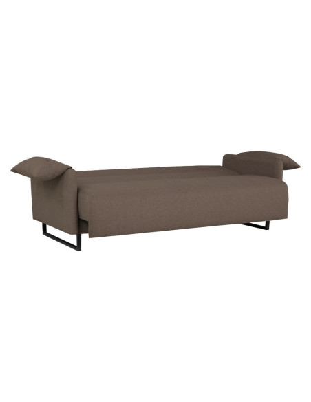 Divano letto Odin 3 posti in tessuto beige - Kallea