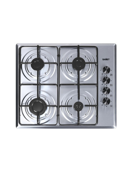 Cucina Taurus 195 cm. elettrodomestici inclusi colore bianco con maniglie in metallo nero - Kallea